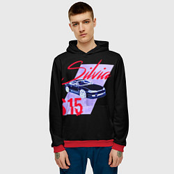 Толстовка-худи мужская S15, цвет: 3D-красный — фото 2