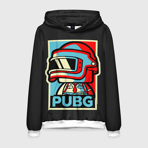 Мужская толстовка PUBG / 3D-Белый – фото 1