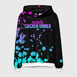 Толстовка-худи мужская Chicken Dinner, цвет: 3D-белый