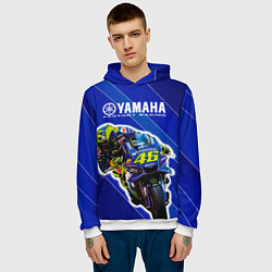 Толстовка-худи мужская Valentino Rossi, цвет: 3D-белый — фото 2