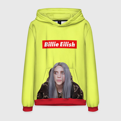 Мужская толстовка BILLIE EILISH / 3D-Красный – фото 1