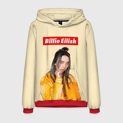 Мужская толстовка BILLIE EILISH / 3D-Красный – фото 1