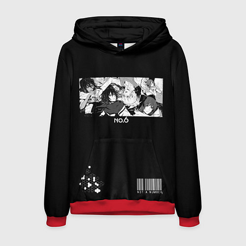 Мужская толстовка ??6 спина / 3D-Красный – фото 1