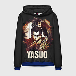 Толстовка-худи мужская Yasuo, цвет: 3D-синий