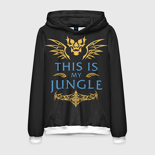 Мужская толстовка This is my Jungle / 3D-Белый – фото 1