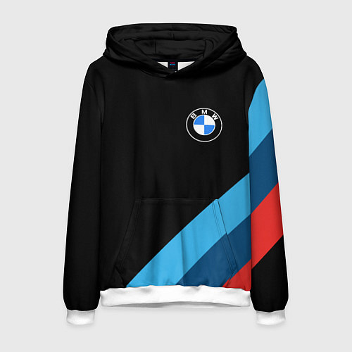 Мужская толстовка BMW / 3D-Белый – фото 1