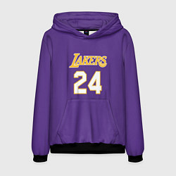 Толстовка-худи мужская Los Angeles Lakers Kobe Brya, цвет: 3D-черный