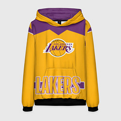 Толстовка-худи мужская Los Angeles Lakers, цвет: 3D-черный