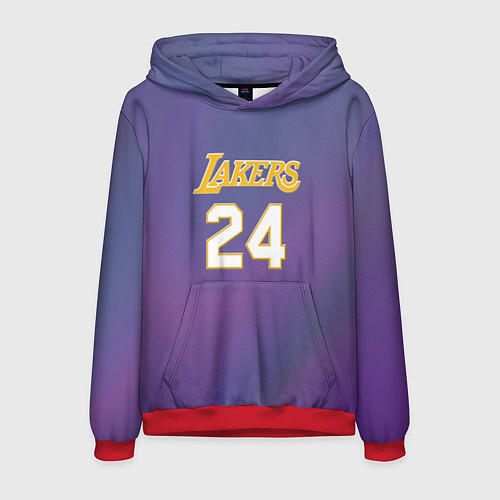 Мужская толстовка Los Angeles Lakers Kobe Brya / 3D-Красный – фото 1