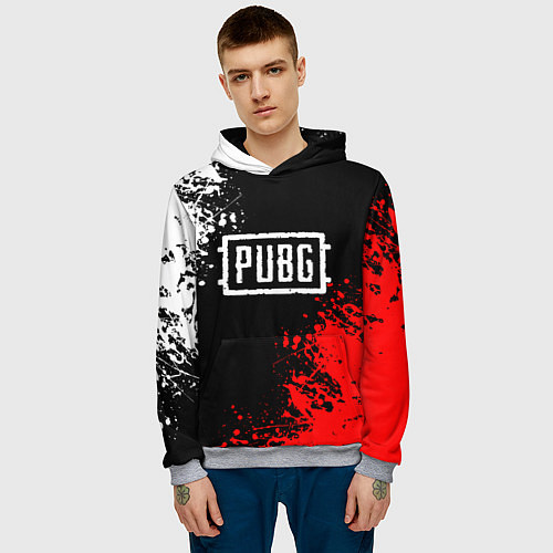 Мужская толстовка PUBG / 3D-Меланж – фото 3