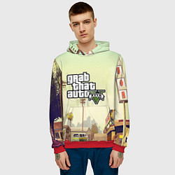 Толстовка-худи мужская GTA 5, цвет: 3D-красный — фото 2