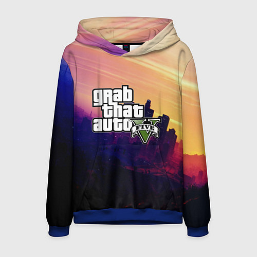 Мужская толстовка GTA 5 / 3D-Синий – фото 1