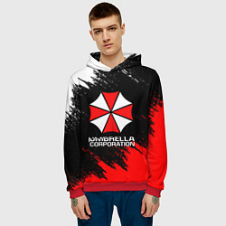 Толстовка-худи мужская UMBRELLA CORP, цвет: 3D-красный — фото 2