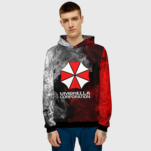 Мужская толстовка UMBRELLA CORP / 3D-Черный – фото 3