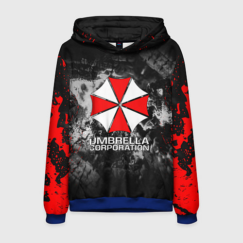 Мужская толстовка UMBRELLA CORP / 3D-Синий – фото 1