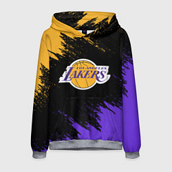 Толстовка-худи мужская LA LAKERS, цвет: 3D-меланж