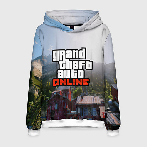 Мужская толстовка GTA Online / 3D-Белый – фото 1