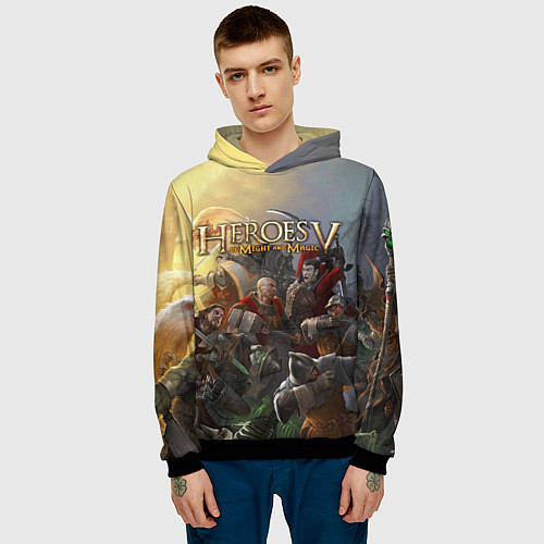 Мужская толстовка Heroes of Might and Magic / 3D-Черный – фото 3