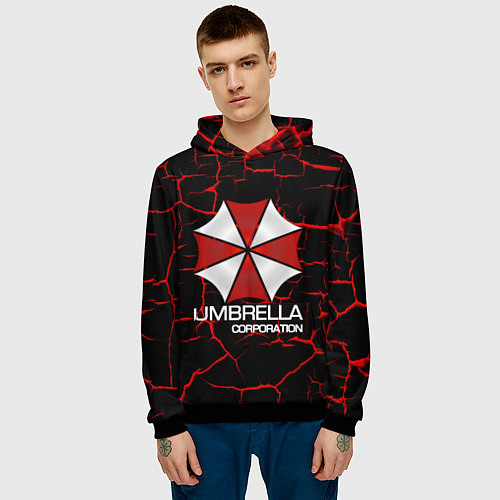 Мужская толстовка UMBRELLA CORP / 3D-Черный – фото 3