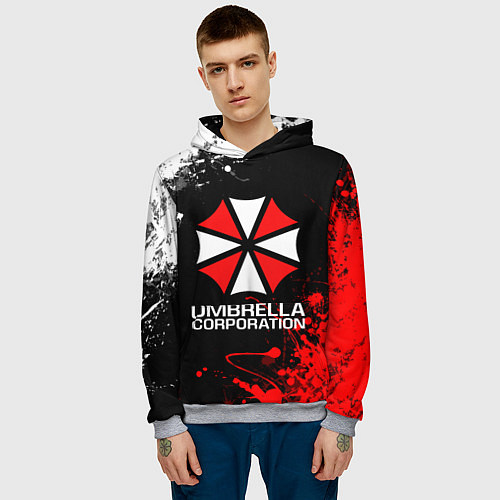 Мужская толстовка UMBRELLA CORPORATION / 3D-Меланж – фото 3