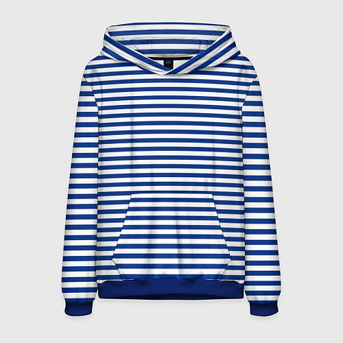 Мужская толстовка Тельняшка ВМФ / 3D-Синий – фото 1