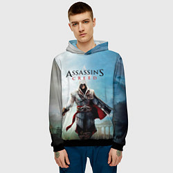 Толстовка-худи мужская Assassins Creed, цвет: 3D-черный — фото 2