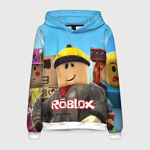 Мужская толстовка ROBLOX / 3D-Белый – фото 1