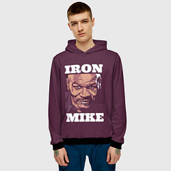 Толстовка-худи мужская Mike Tyson, цвет: 3D-черный — фото 2