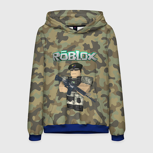 Мужская толстовка Roblox 23 February Camouflage / 3D-Синий – фото 1