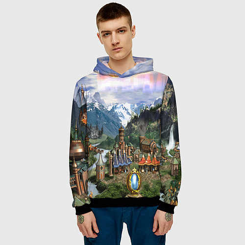 Мужская толстовка HEROES / 3D-Черный – фото 3