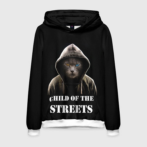 Мужская толстовка Дитя улиц / 3D-Белый – фото 1