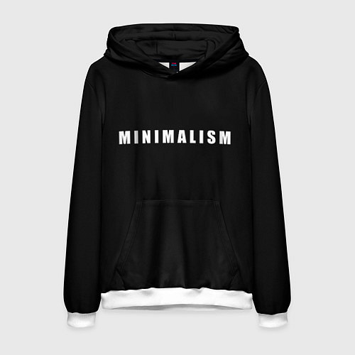 Мужская толстовка Minimalism / 3D-Белый – фото 1