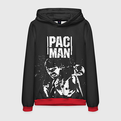 Мужская толстовка Pac Man / 3D-Красный – фото 1