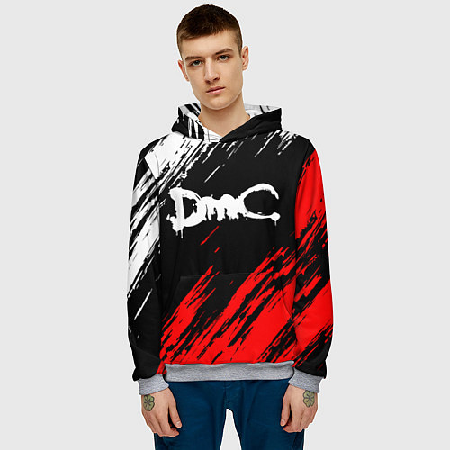 Мужская толстовка DEVIL MAY CRY DMC / 3D-Меланж – фото 3