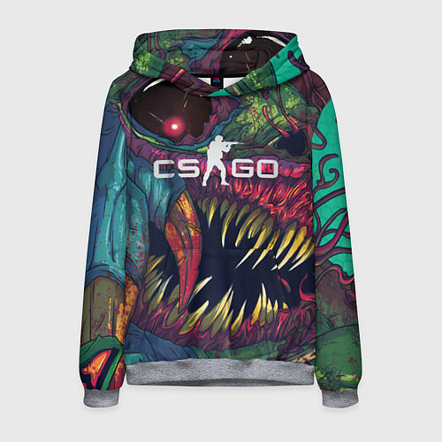 Мужская толстовка CS GO Hyper Beast / 3D-Меланж – фото 1