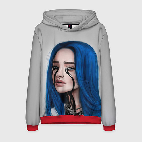 Мужская толстовка BILLIE EILISH / 3D-Красный – фото 1