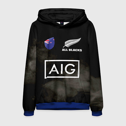Мужская толстовка ALL BLACKS / 3D-Синий – фото 1