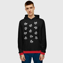 Толстовка-худи мужская Pyrokinesis, цвет: 3D-красный — фото 2