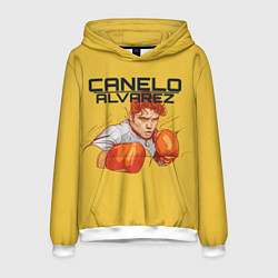 Толстовка-худи мужская Canelo Alvarez, цвет: 3D-белый