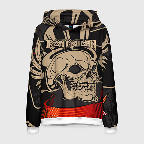 Мужская толстовка Iron Maiden / 3D-Белый – фото 1