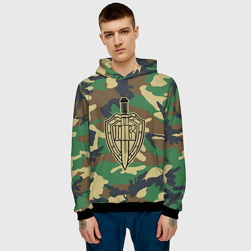 Мужская толстовка Пограничные Войска / 3D-Черный – фото 3