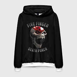 Толстовка-худи мужская Five Finger Death Punch, цвет: 3D-белый