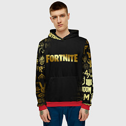 Толстовка-худи мужская FORTNITE, цвет: 3D-красный — фото 2