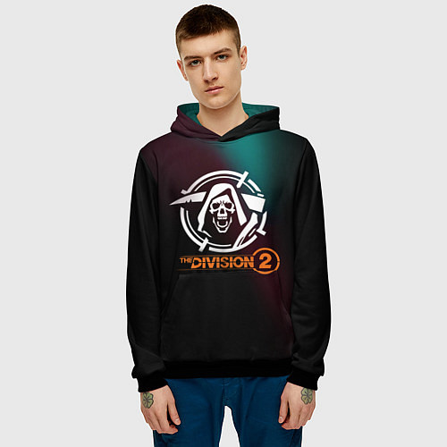Мужская толстовка The Division 2 Logo / 3D-Черный – фото 3