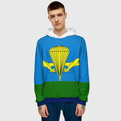 Толстовка-худи мужская ВДВ, цвет: 3D-синий — фото 2