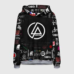 Толстовка-худи мужская LINKIN PARK, цвет: 3D-меланж