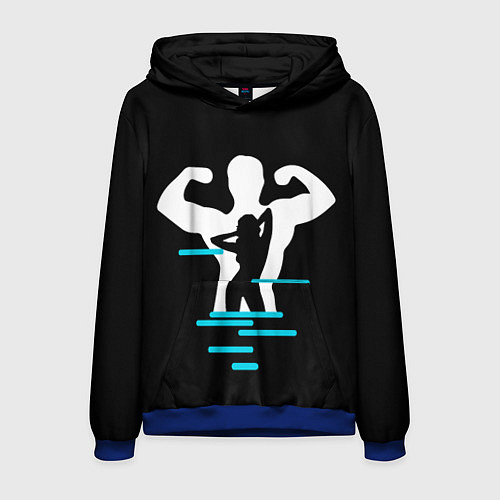 Мужская толстовка Титан / 3D-Синий – фото 1