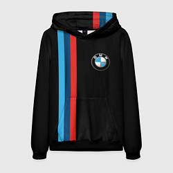 Толстовка-худи мужская BMW, цвет: 3D-черный
