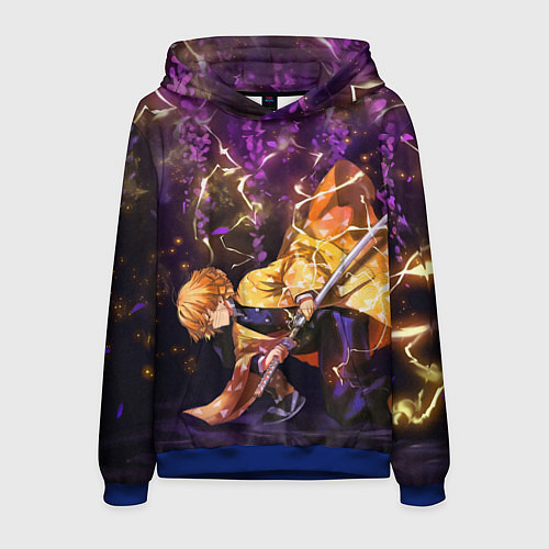 Мужская толстовка KIMETSU NO YAIBA / 3D-Синий – фото 1