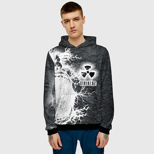 Мужская толстовка Сталкер / 3D-Черный – фото 3